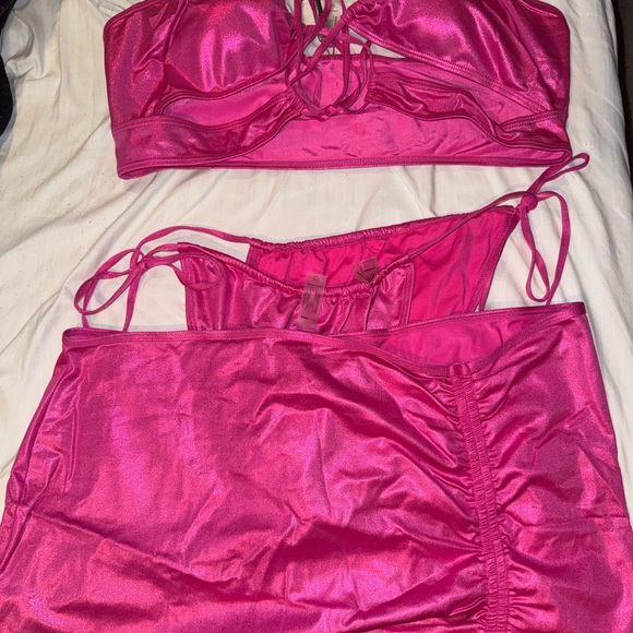 Fashion Nova Other - Fashion Nova Hot Pink Swimwear Set